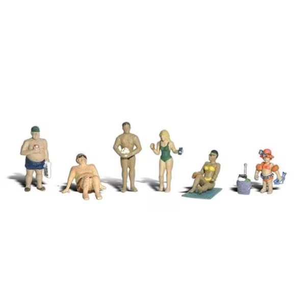 Woodland Scenics WOO1853 HO Sun Bathers, Woodland Scenics, Mfr#: WOO1853